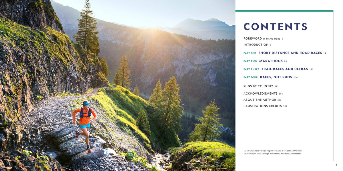 100 Runs of a Lifetime | Running & Travel Gift Book