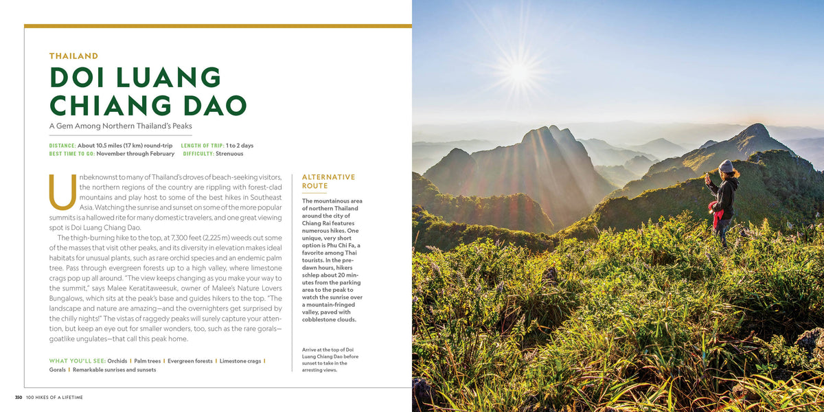 100 Hikes of a Lifetime | Hiking & Travel Gift Book