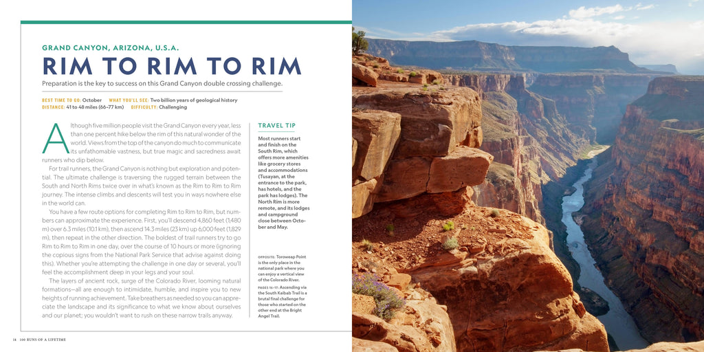 100 Runs of a Lifetime | Running & Travel Gift Book