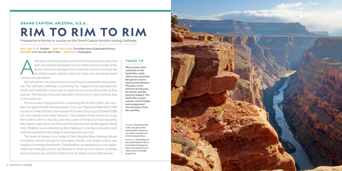 100 Runs of a Lifetime | Running & Travel Gift Book