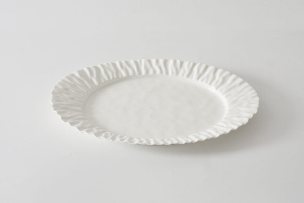 Pampa Bay Ashley pieces: Mascali Bianca 19-inch white platter. Microwave & dishwasher safe, oven safe to 500°F. Hostess gifts. Nationwide delivery.