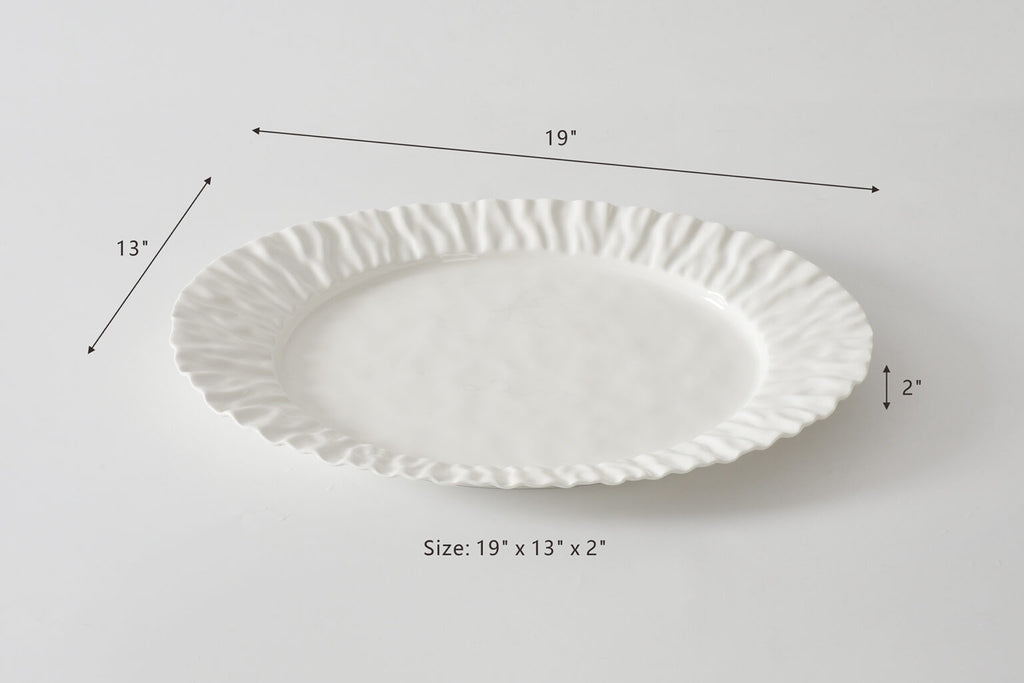Pampa Bay "Ashley" Large White Platter