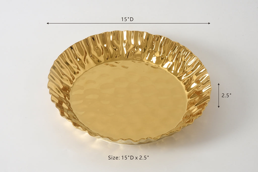 Pampa Bay "Ashley" Deep Round Server Gold