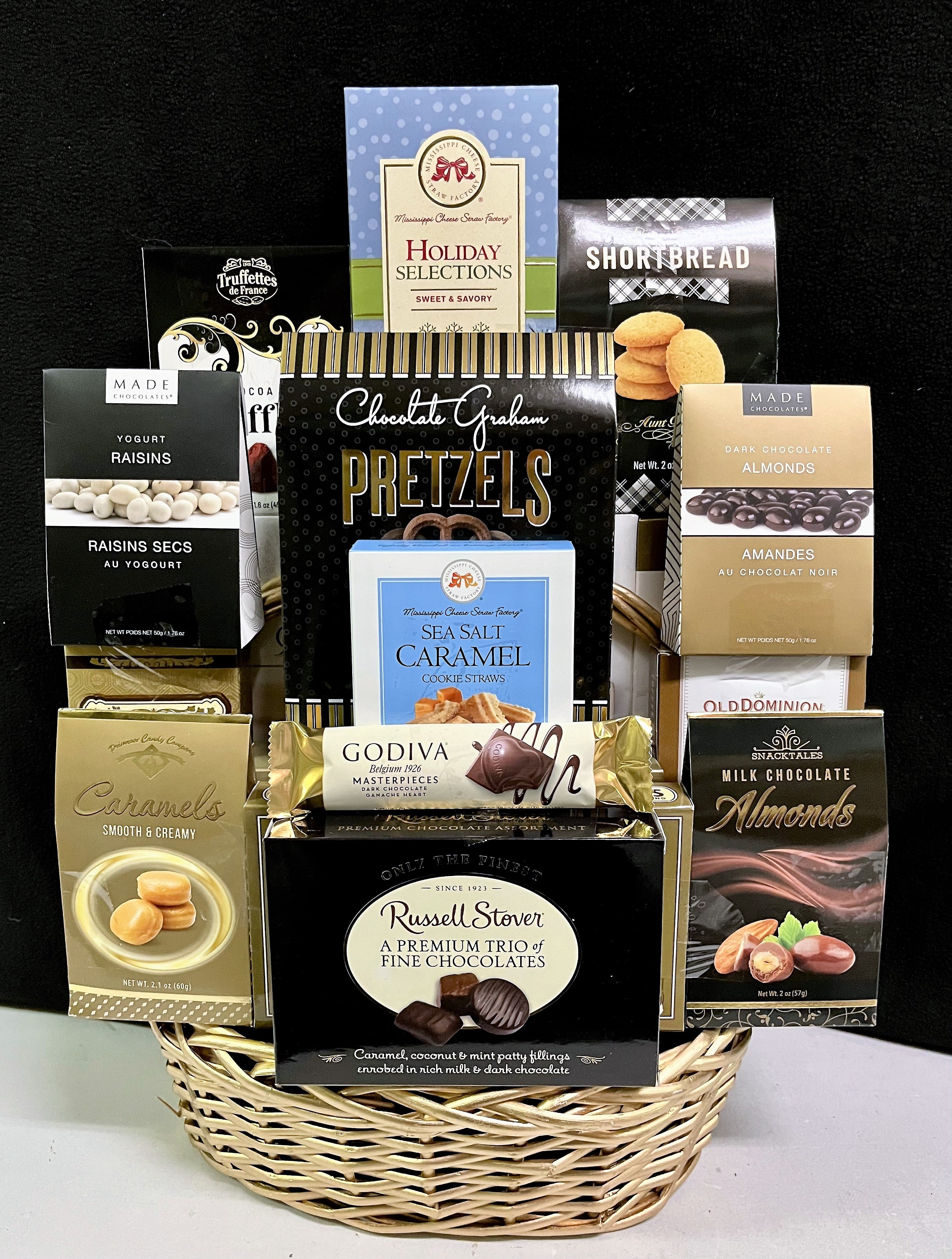 Corporate Gift Basket - Black/Blue/Gold Collection