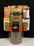 Luxury bronze ice bucket gift basket filled with premium gourmet treats - elegant corporate gift for New York clients, property managers, and tenant renewals