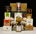 Corporate Gift Basket Condolence Gathering - assorted cookies, candies, nuts, chocolates, and Asher's chocolate covered pretzels - thoughtful corporate condolence gift with NYC delivery and nationwide shipping