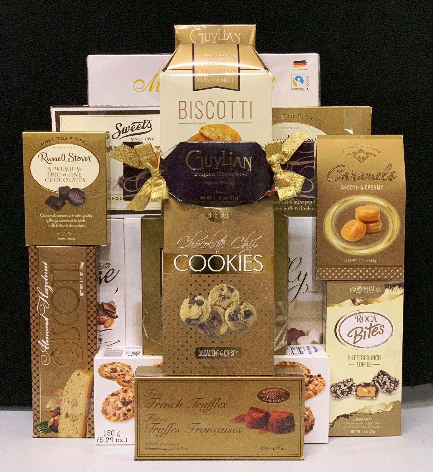 Corporate Gift Basket - Glitzy Gold Gathering