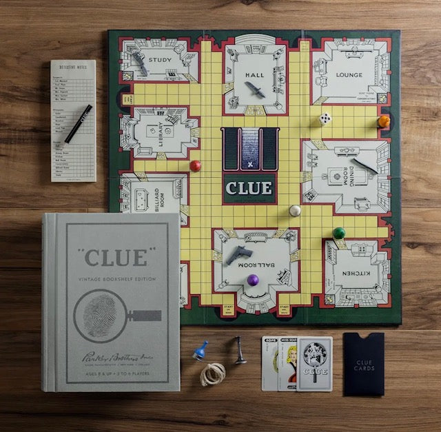 Clue Vintage Bookshelf Game