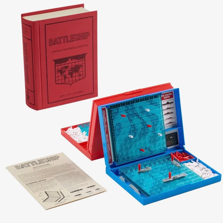 Battleship Vintage Bookshelf Game
