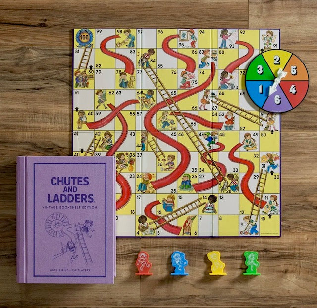 Chutes and Ladders Vintage Bookshelf Game