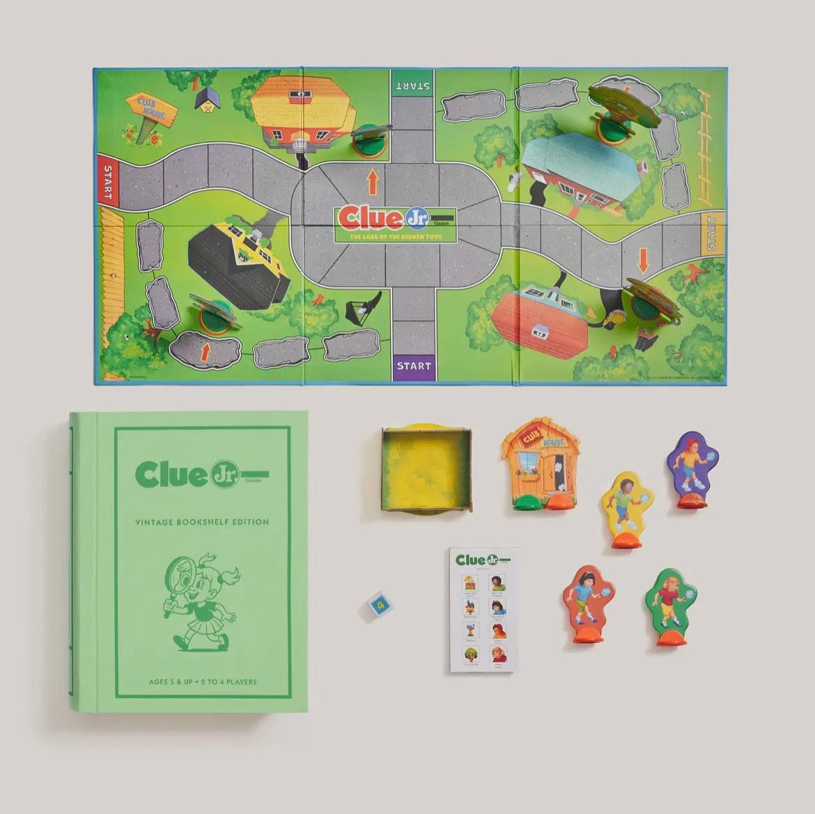 Clue Jr. Vintage Bookshelf Edition