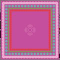 Non-Slip Mahjong Mat - Fuscia Pink Dot