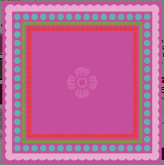 Non-Slip Mahjong Mat - Fuscia Pink Dot