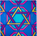 Non-Slip Mahjong Mat - Multicolor Star of David