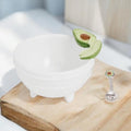 Ceramic guacamole dip bowl and serving spoon set - hostess gift, corporate gift, housewarming