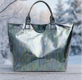 Multi-color iridescent glossy PVC tote bag - shimmering carry-all for women, birthday and bridal shower gift - NYC gift store, nationwide delivery
