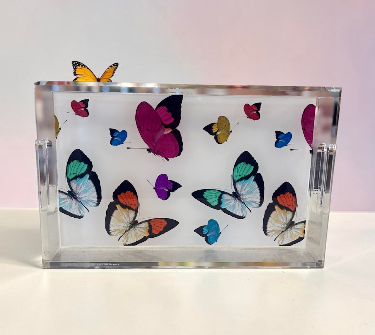 Nicolette Mayer Acrylic Tray Butterflies
