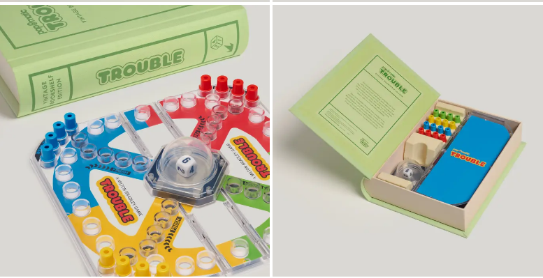 Trouble Vintage Bookshelf Game
