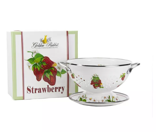 Enamel Berry Bowl/Colander Set