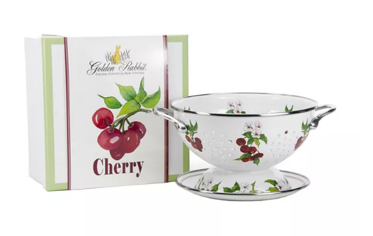 Enamel Berry Bowl/Colander Set