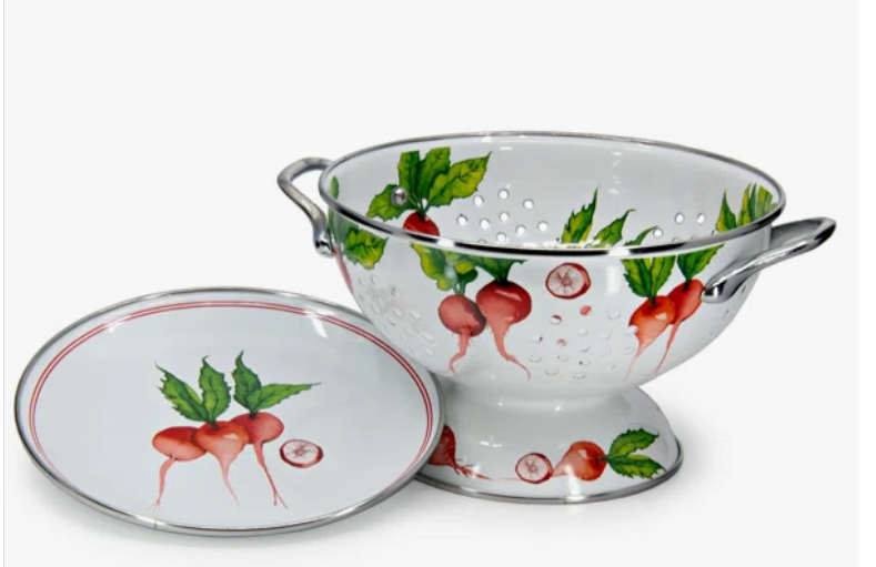 Enamel Berry Bowl/Colander Set