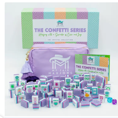 Crystal Confetti Mahjong Tile Set