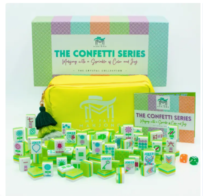 Crystal Confetti Mahjong Tile Set