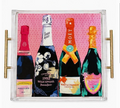 Champagne Moët Inspired Pop Art Acrylic Tray