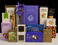 Trivial Pursuit Vintage Bookshelf Edition luxury corporate gift basket with premium gourmet treats - corporate gifts for clients, colleagues, law firms, healthcare teams, and employees - NYC and Long Island gift store, nationwide delivery - The Pampered Professional
