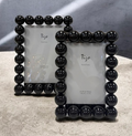 Tizo black crystal ball picture frame in 4x6 and 5x7 sizes, luxury home and office gift, The Pampered Professional, New York