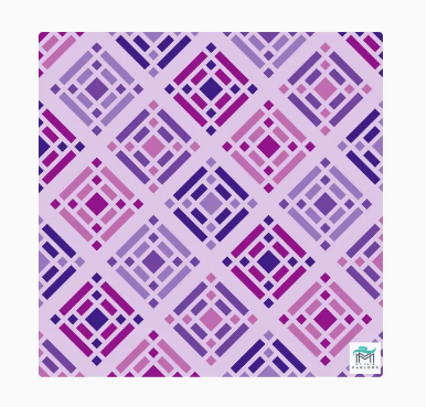 Non-Slip Mahjong Tile Mat - Brightside Purple