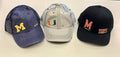 Baseball caps with different college logos - customized for high school graduates, men and women