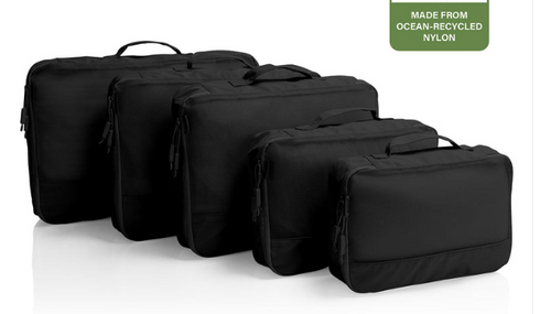 Black Heys 5-piece packing cubes set - travel organizer for men and women, corporate gift, can be personalized, nationwide delivery