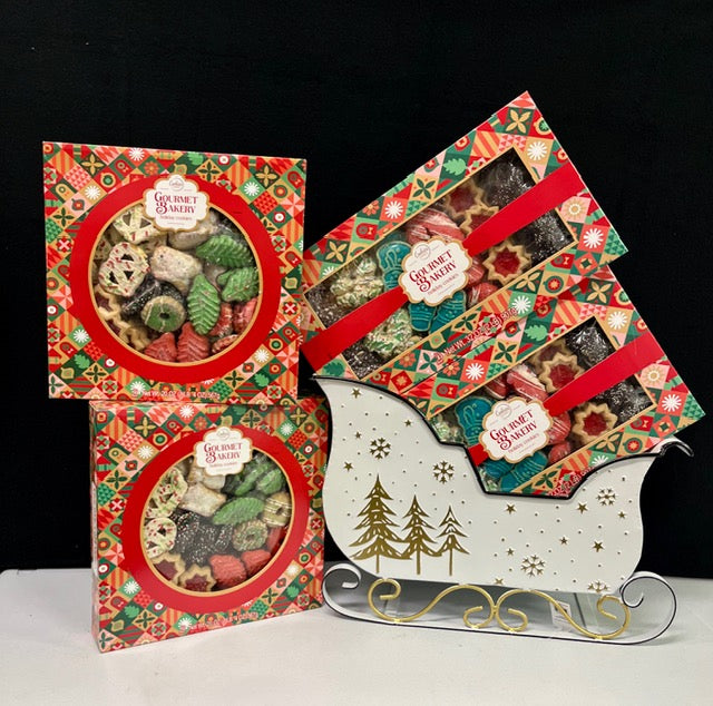 Kosher holiday cookie gift box for NYC holiday gifting, corporate gifts, Christmas and Chanukah gift baskets, and nationwide delivery from our Long Island gift store
