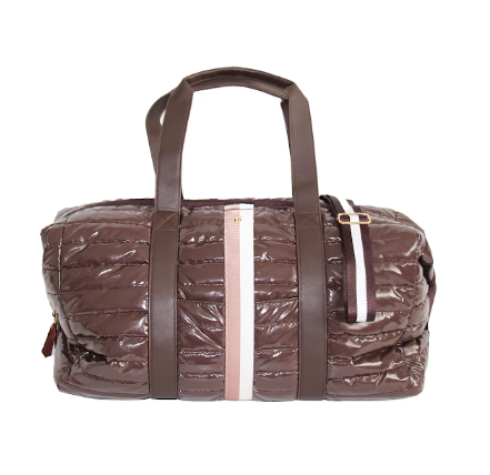 Lemonbella Weekender Puffer Duffel Bag Fawn
