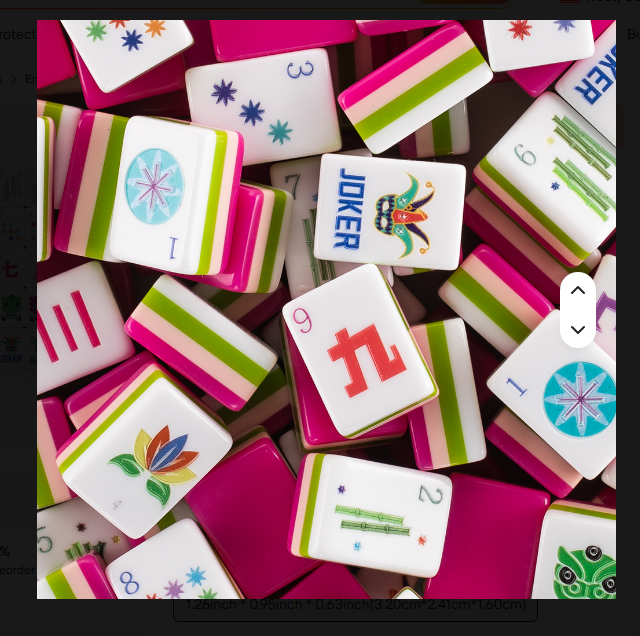 Hot Pink Acrylic Mahjong Tile Set - hot pink and lime green striped racks with colorful dot, crak, bamboo, and joker tiles - vibrant mahjong gift for her, Corey Paige, Bespoke Mahjong, My Fair Mahjong, Oh My Mahjong, NYC gift shop