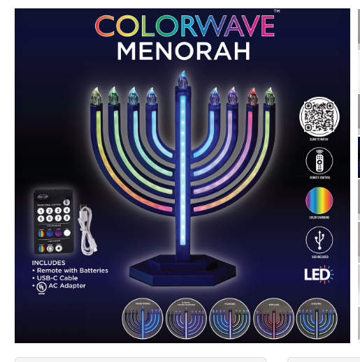 Colorwave LED Menorah