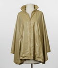 Olive Gold Rain Poncho - SPORTYRAP Water-Repellent Travel Wrap | The Pampered Professional, NYC