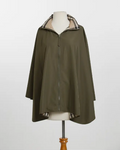 Olive Plaid Rain Poncho with Pockets - Corporate Gift Delivered Nationwide from Long Island NY