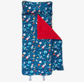 Personalized outer space kids nap mat with built-in pillow and blanket - custom name gift for kids, preschool & daycare - nationwide delivery from The Pampered Professional, Long Island NY
