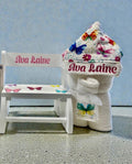 Luxury baby girl gift bundle - curated newborn and baby shower gift for girls from New York - bris and christening set delivered nationwide - The Pampered Professional
