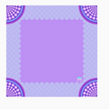 Non-slip mahjong mat gift - 33x33 Purple Confetti mahjong accessory for birthdays, Mother's Day, bridal showers, and holidays, from The Pampered Professional NYC