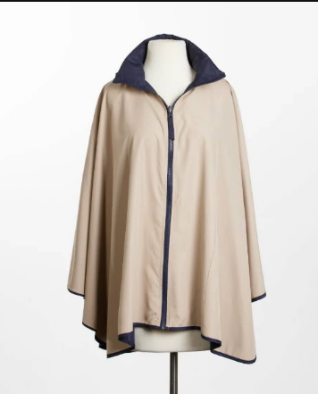 Navy Camel Reversible Rainrap Poncho - Packable Corporate Gift for Women | Nationwide Delivery