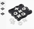 Black and white resin tic-tac-toe set - decorative game gift for all occasions - home decor - birthday and housewarming - NYC and nationwide delivery - The Pampered Professional