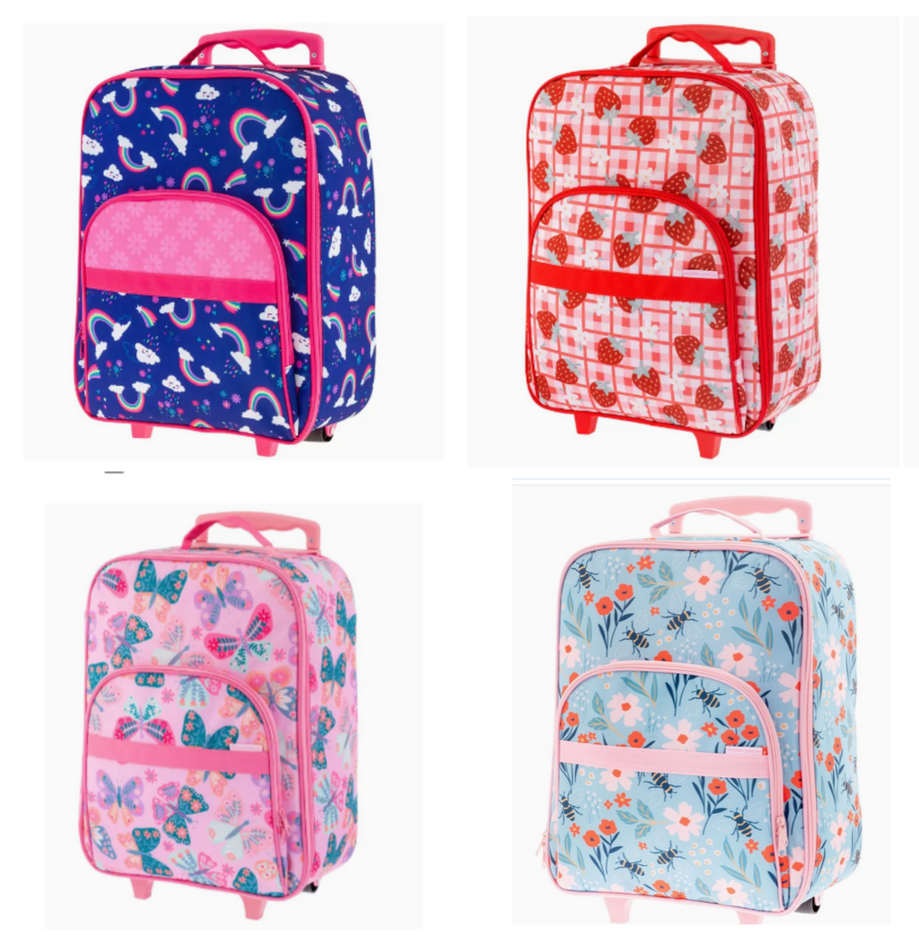 Kids Rolling Luggage for Girls - Stephen Joseph All Over Print