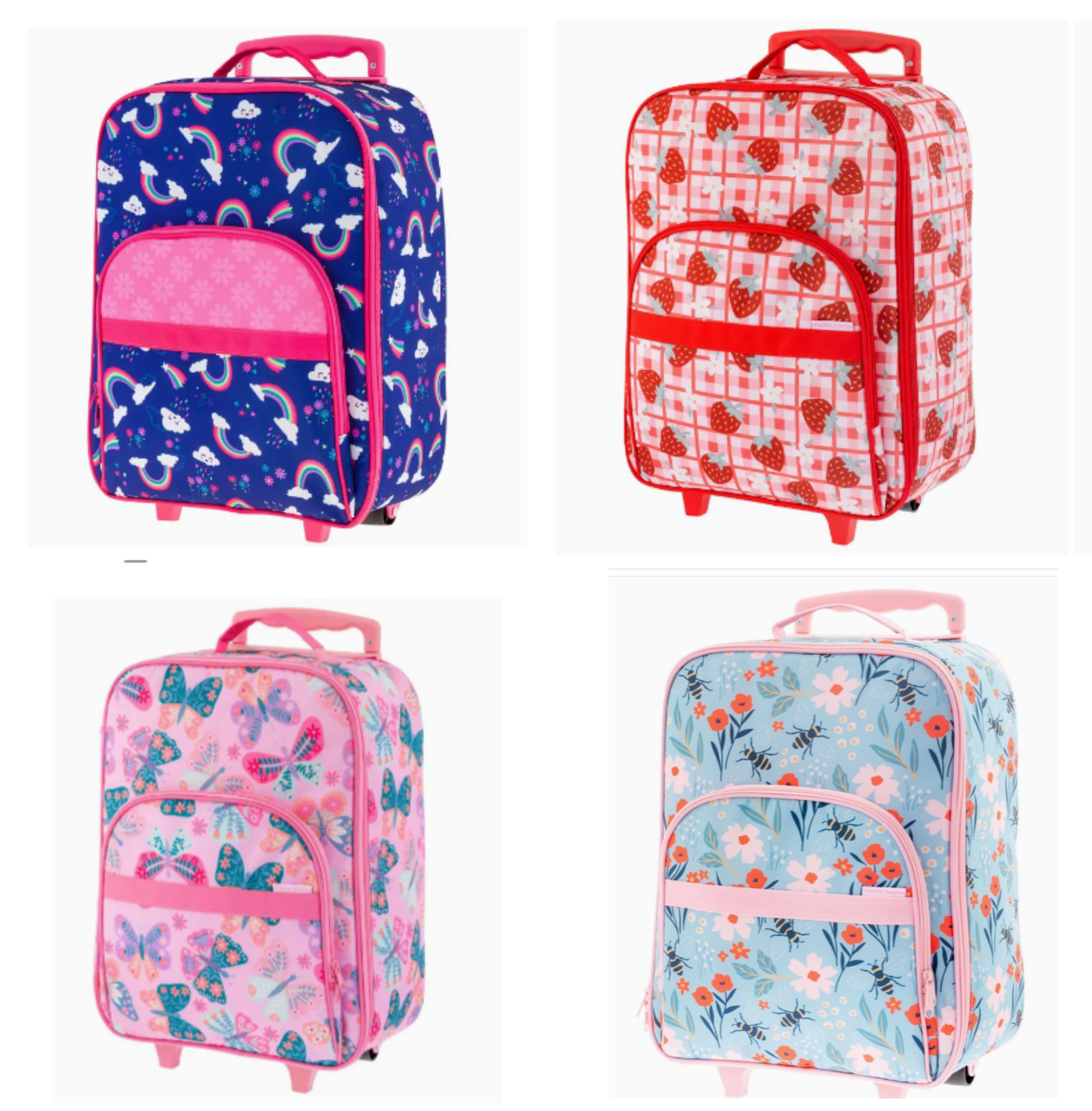 Kids Rolling Luggage for Girls - Stephen Joseph All Over Print