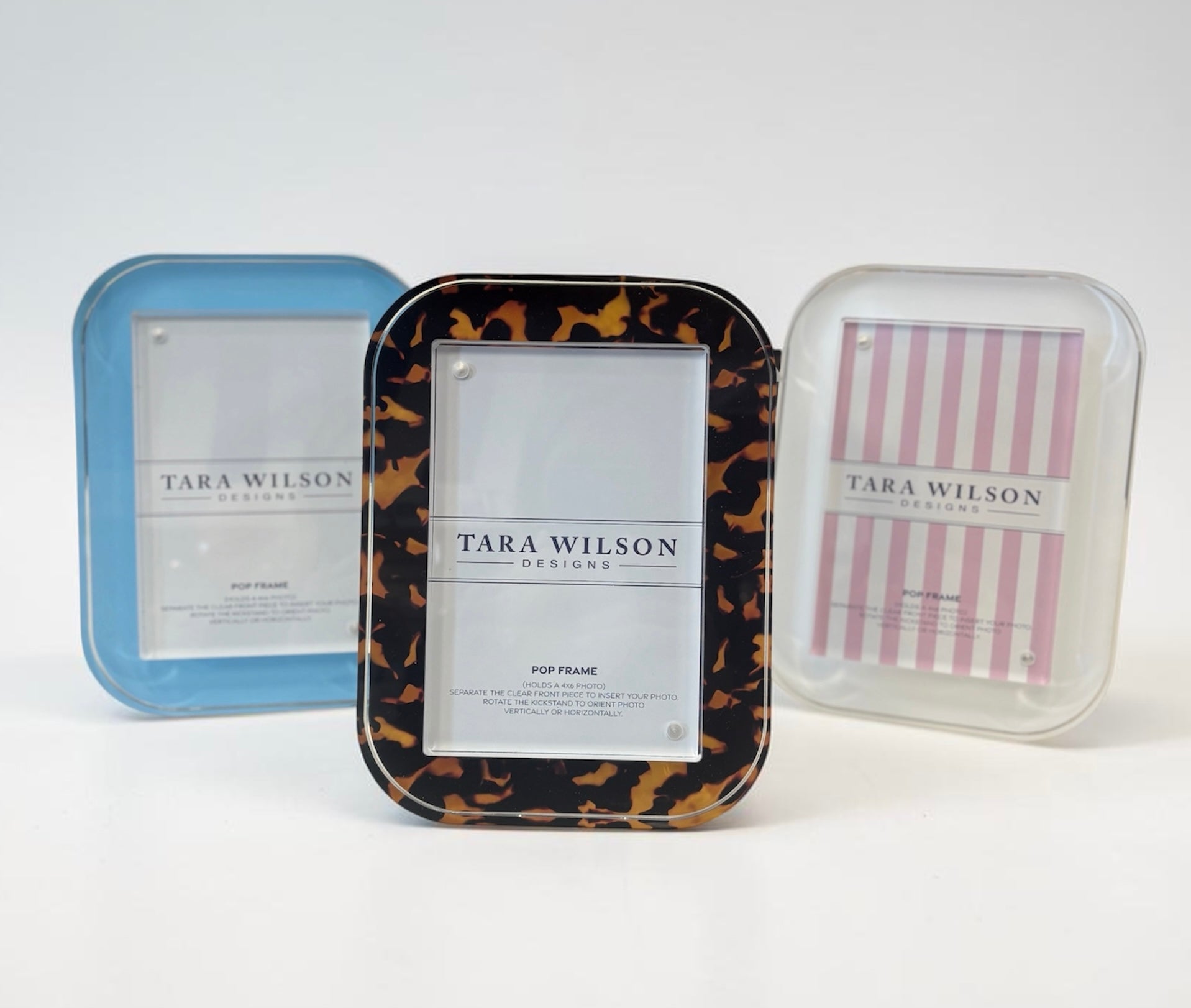 Tara Wilson Pop glass picture frames 4x6 - unique gift for women and teens - dorm room and home decor - bat mitzvah birthday gift - NYC and nationwide delivery - The Pampered Professional