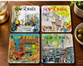New Yorker-style city coasters, NYC corporate gifts, gifts for all occasions, nationwide delivery, Long Island gift store